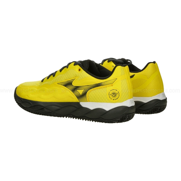 Mizuno Wave Enforce Court Padel - Vibrant Yellow/White/Black Sand