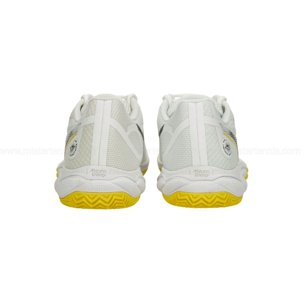 Mizuno Wave Enforce Court Padel - White/Black Sand/Vibrant Yellow