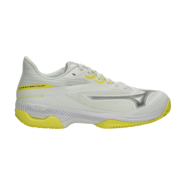 Scarpe Padel Mizuno Wave Exceed Court Padel  White/Black Sand/Lemon Tonic 61GB252344