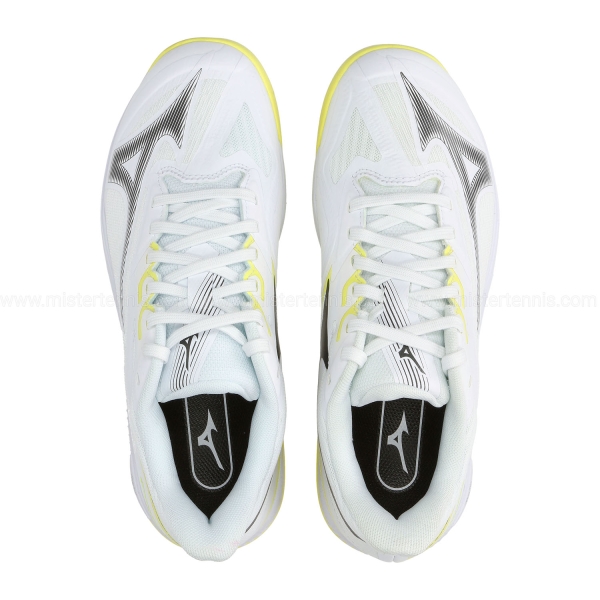 Mizuno Wave Exceed Court Padel - White/Black Sand/Lemon Tonic