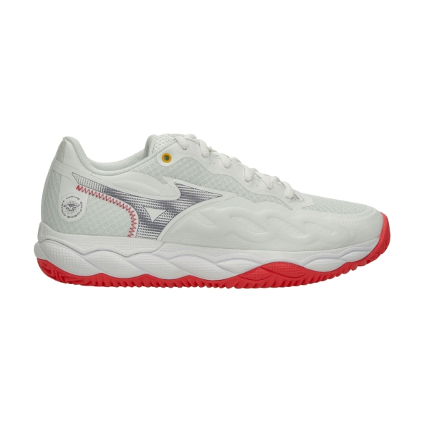 Calzado Tenis Mujer Mizuno Wave Enforce Court Clay  White/Blue Granite/Calypso Coral 61GC243661