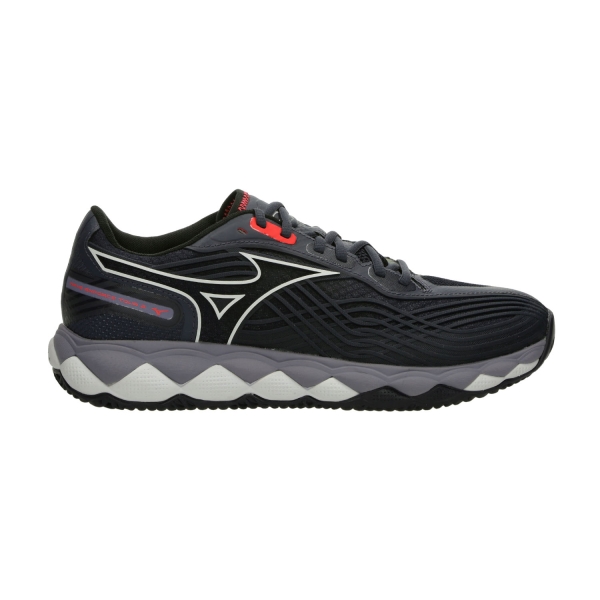 Men`s Tennis Shoes Mizuno Wave Enforce Tour 2 Clay  Odyssey Gray/White/Baritone Blue 61GC250405