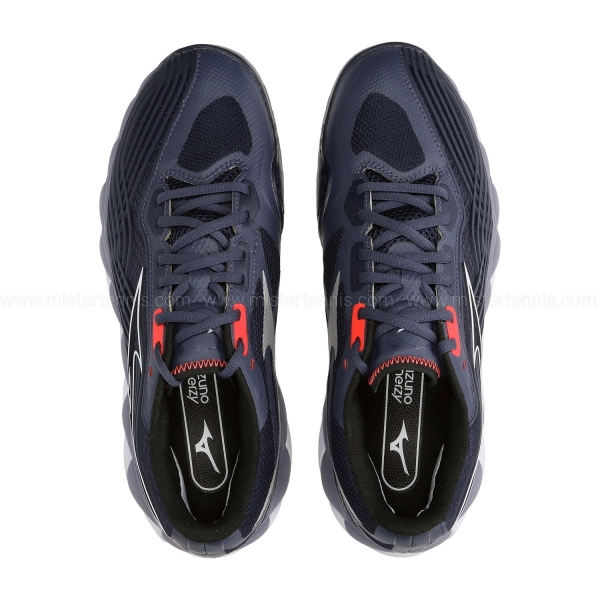 Mizuno Wave Enforce Tour 2 Clay - Odyssey Gray/White/Baritone Blue