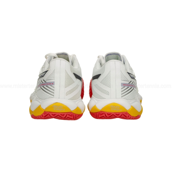 Mizuno Wave Enforce Tour 2 Clay - White/Icelandic Blue/Calypso Coral