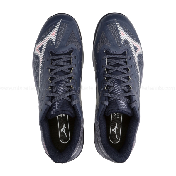 Mizuno Wave Exceed Court Clay - Odyssey Gray/White/Blue Granite