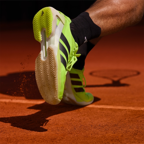 adidas adizero Ubersonic 5 Clay - Lucid Lemon/Core Black/FTWR White
