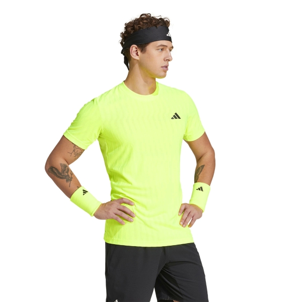 adidas Climacool+ AIRCHILL FreeLift T-Shirt - Lucid Lemon