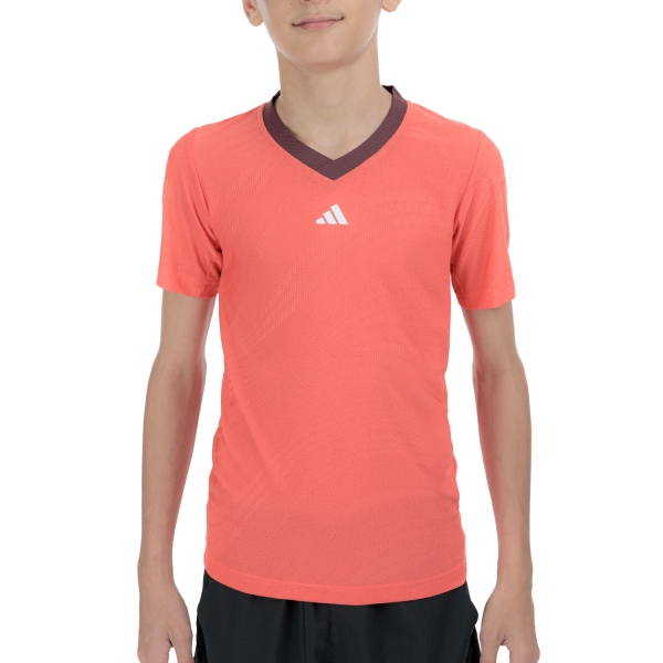 Polo e Maglia Tennis Bambino adidas Pro Climacool Maglietta Bambino  Semi Lucid Red JI9270