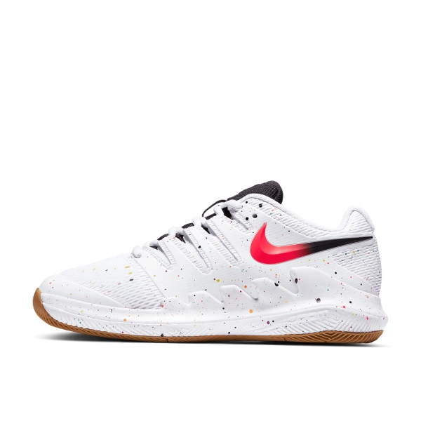 Nike Vapor X Niños - White/Laser Crimson Oracle Aqua Off Noir Wheat