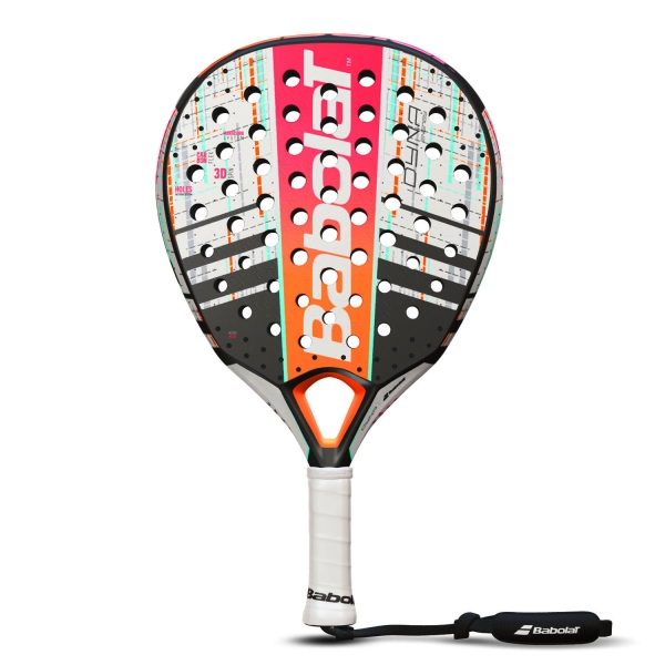Babolat Dyna Energy Padel - Bianco/Nero/Arancione/Rosa