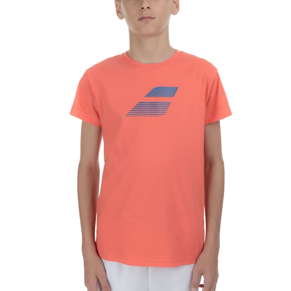 Polo y Camiseta de Tenis Niño Babolat Exercise Logo Camiseta Nino  Hot Coral 4BS254446021