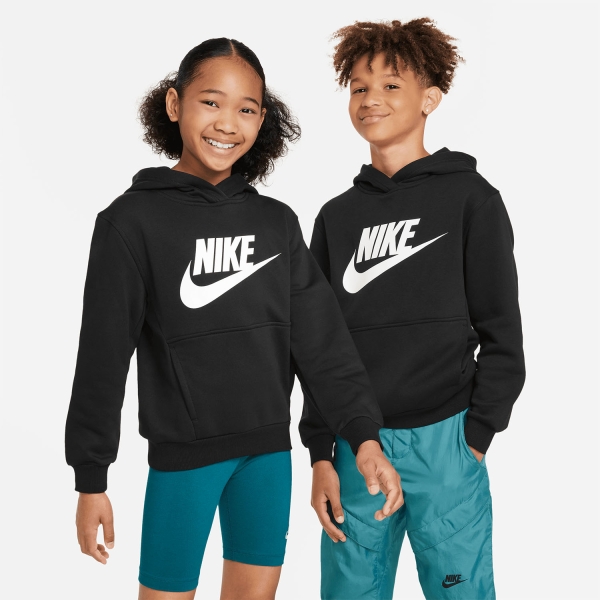 Nike Club Pro Hoodie Kids - Black/White