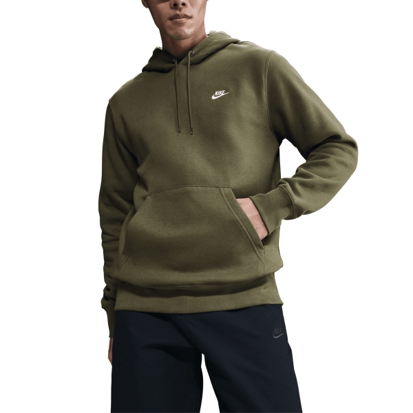 Nike Club Sudadera - Medium Olive/White
