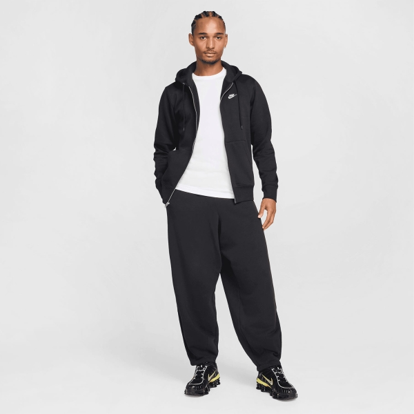 Nike Club Fleece Hoodie - Black/White