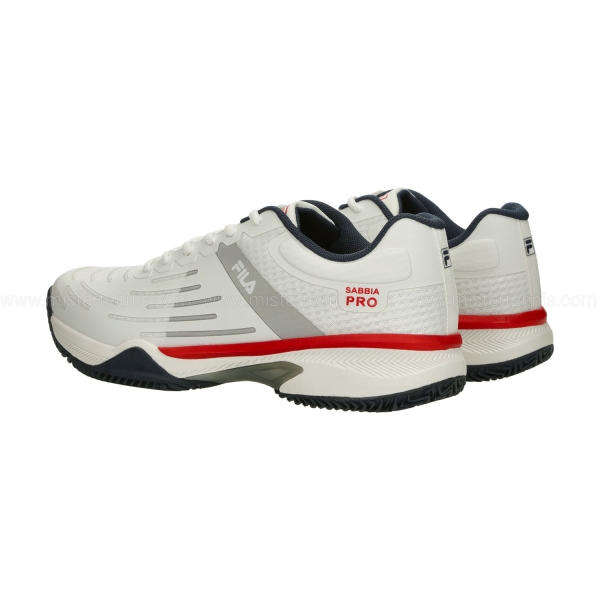 Fila Sabbia Pro Clay - White/Red Comb