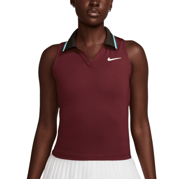 Canotte Tennis Donna Nike Court Slam Canotta  Dark Team Red/Dusty Cactus/White FZ6752619