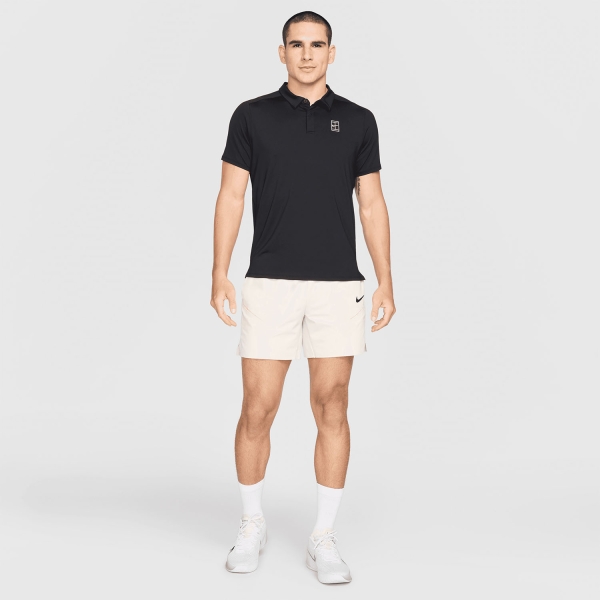 Nike Court Slam 6in Pantaloncini - Pale Ivory/Black
