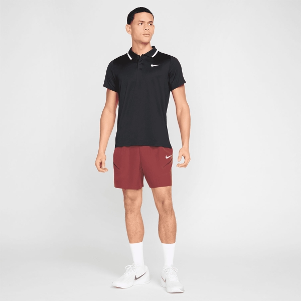 Nike Court Slam 6in Pantaloncini - Dark Team Red/White