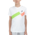 Head Topspin Maglietta Bambino - Grapefruit/Print Perf M