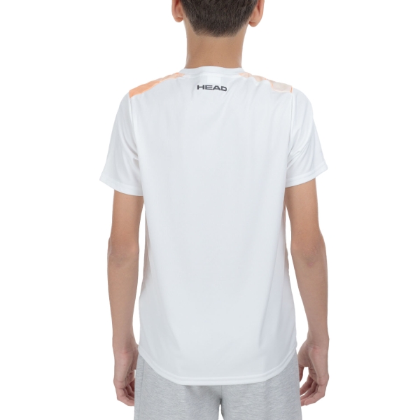 Head Topspin T-Shirt Boy - Print Vision/Campfire Orange