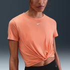 Nike One Classic Top - Apricot Agate/White