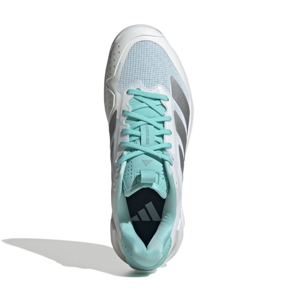 adidas adizero Ubersonic 5 - FTWR White/Silver Metallic/Mint Ton