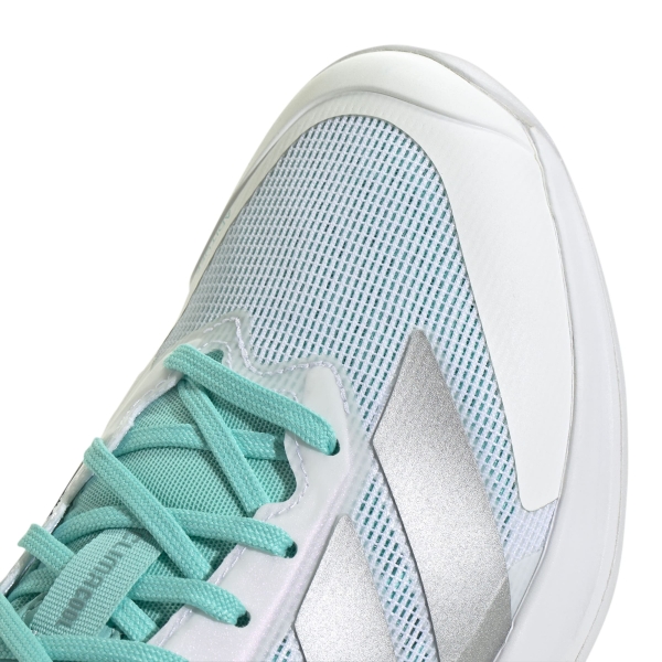 adidas adizero Ubersonic 5 - FTWR White/Silver Metallic/Mint Ton