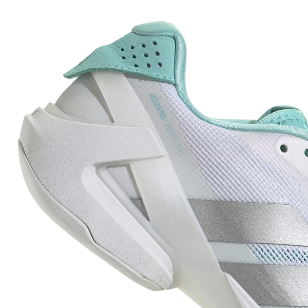 adidas adizero Ubersonic 5 - FTWR White/Silver Metallic/Mint Ton