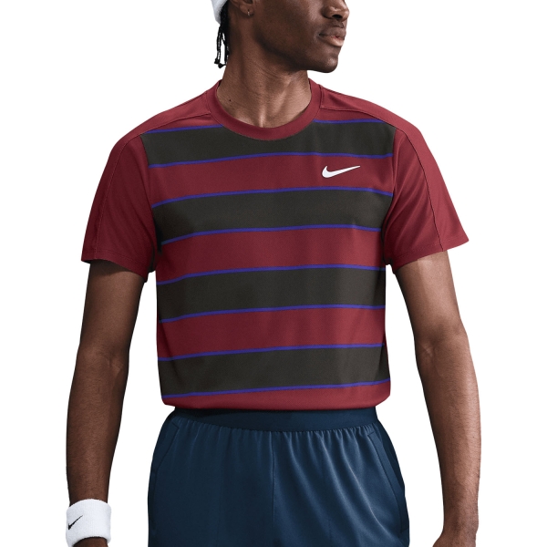 Camisetas de Tenis Hombre Nike Court Slam Maglietta  Dark Team Red/White FZ6934619