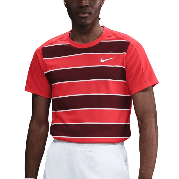 Maglietta Tennis Uomo Nike Court Slam Maglietta  Light Crimson/White FZ6934696