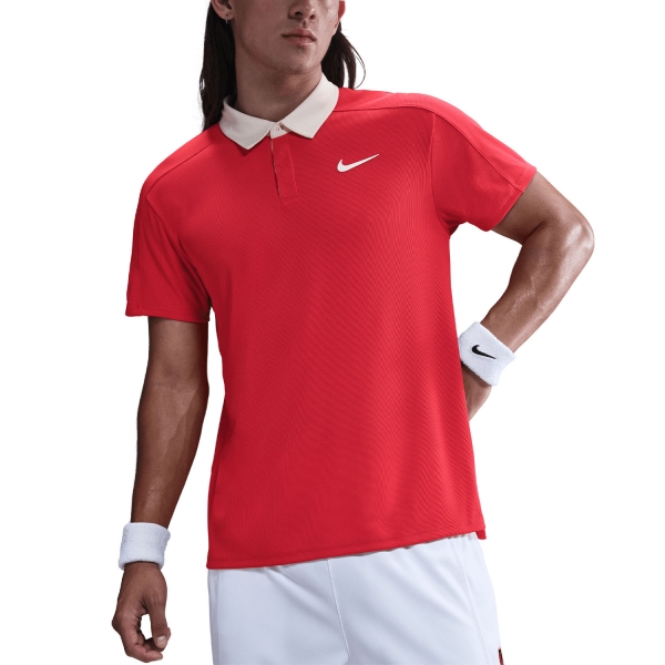 Polo Tennis Uomo Nike Court Slam Polo  Light Crimson/White FZ6931696