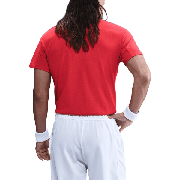 Nike Court Slam Polo - Light Crimson/White