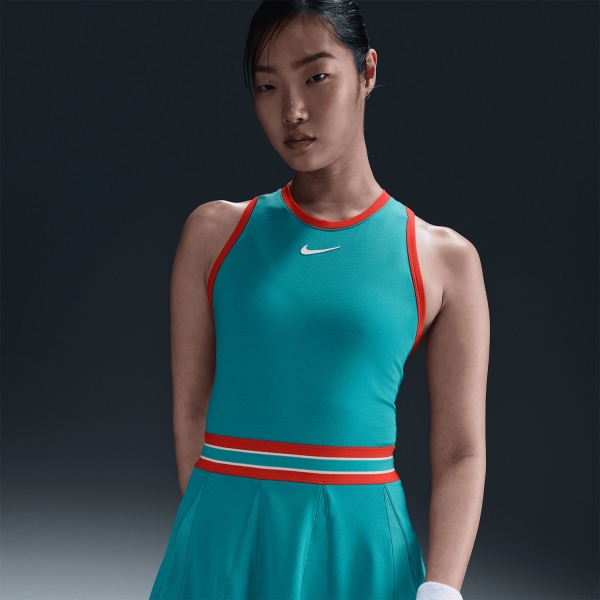 Nike Court Slam Dress - Dusty Cactus/Light Crimson/White