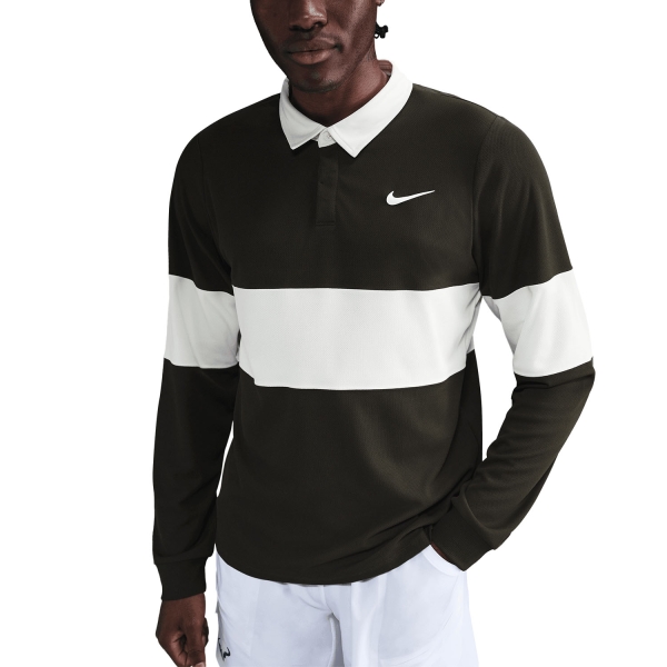 Polo Tennis Uomo Nike DriFIT ADV Polo  Sequoia/Pale Ivory/White IB8141355