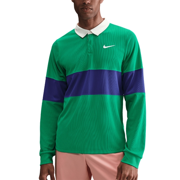Polo Tennis Uomo Nike DriFIT ADV Polo  Stadium Green/Deep Night/White IB8141324