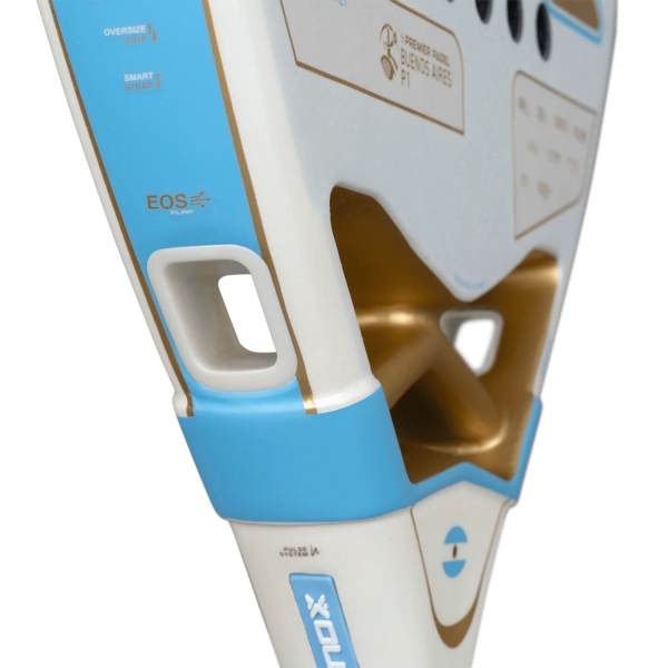 NOX AT10 Luxury Genius 18K Alum Buenos Aires Exclusive Edition Padel - White/Sky Blue