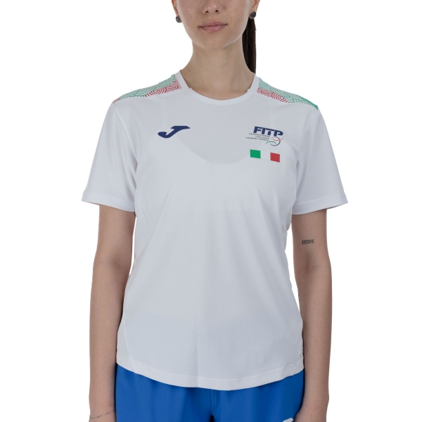 Women`s Tennis T-Shirts and Polos Joma FITP TShirt  White SW90601C0101