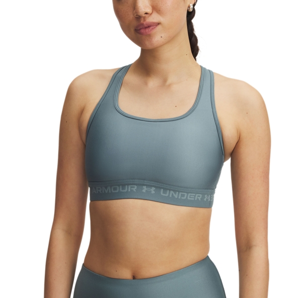 Woman Bra and Underwear Under Armour Crossback Mid Sports Bra  Jasper Blue/Serpentine 13610340587