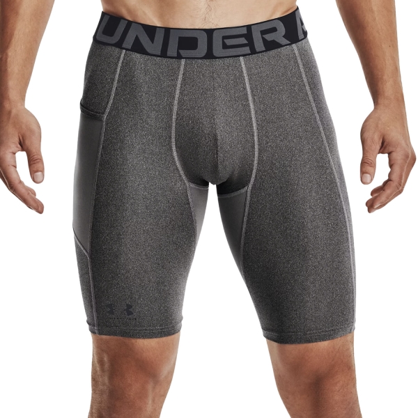 Tennis Men's Underwear Under Armour HeatGear Pro Short Tights  Carbon Heather/Black 13616020090
