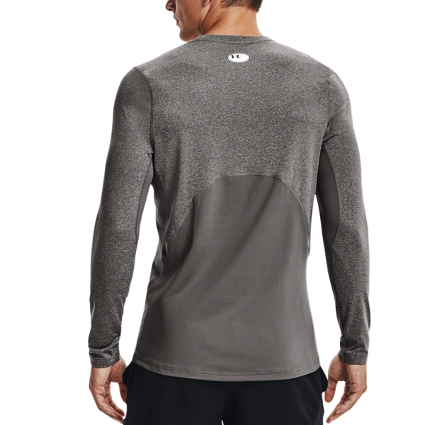 Under Armour Coldgear Crew Maglia - Charcoal Light Heather/Black
