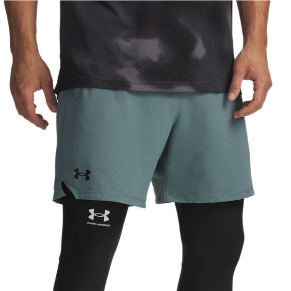 Pantaloncini Tennis Uomo Under Armour Vanish Woven 6in Pantaloncini  Jasper Blue 13737180587