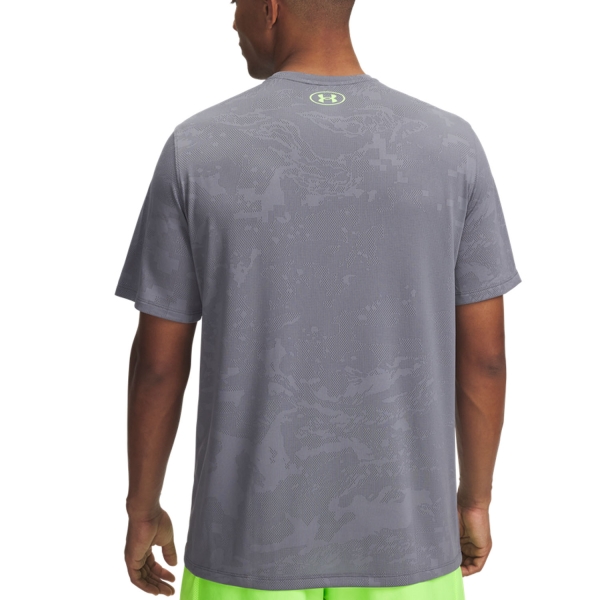 Under Armour Tech Vent Jacquard T-Shirt - Castelrock/Hyper Green