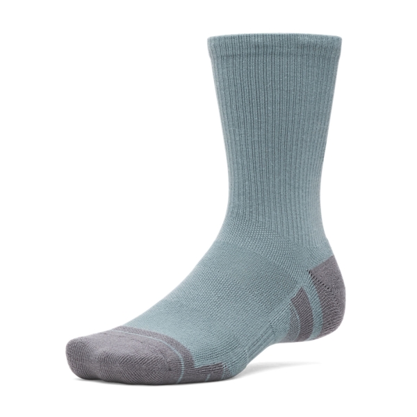 Under Armour Performance Tech Crew x 3 Socks - Jasper Blue/White/Castelrock