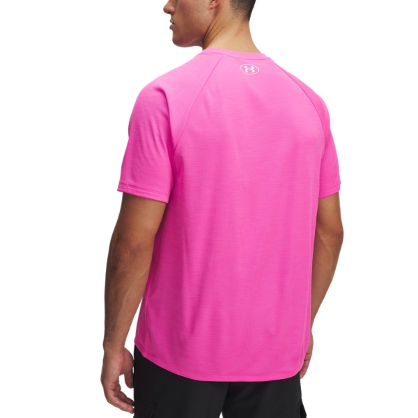 Under Armour Textured T-Shirt - Rebel Pink/White