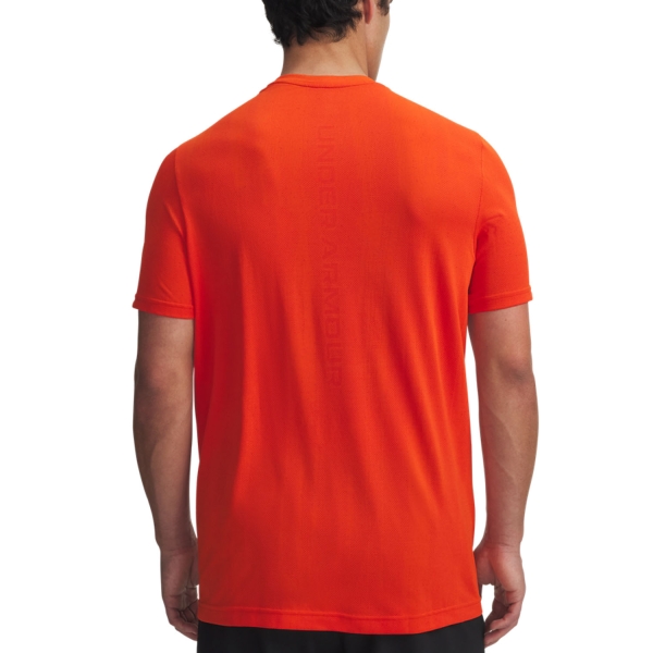 Under Armour Vanish Seamless Novelty T-Shirt - Orange Base/Black