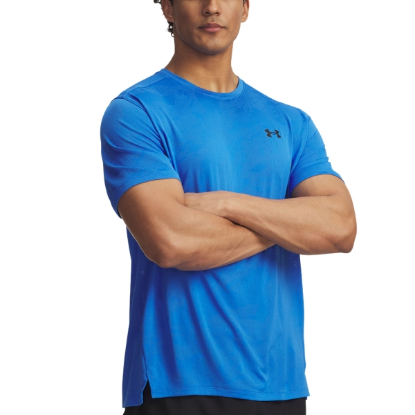 Maglietta Tennis Uomo Under Armour Tech Vent Pro Maglietta  Blue Atlantis/Black 13900470402