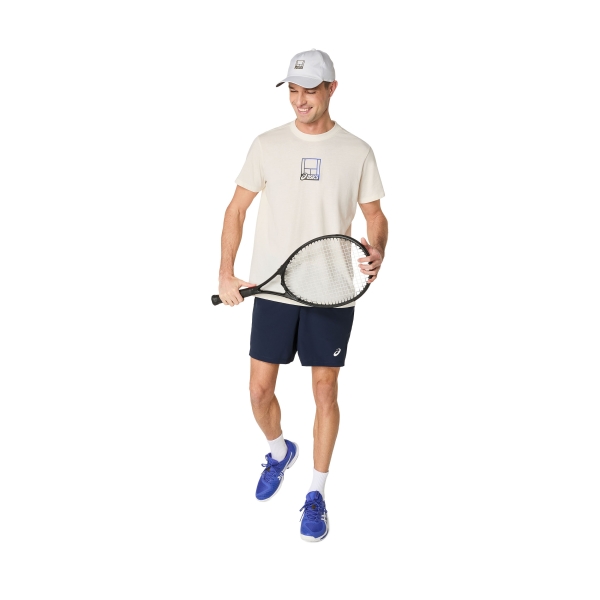 Asics Court Core Graphic T-Shirt - Cream