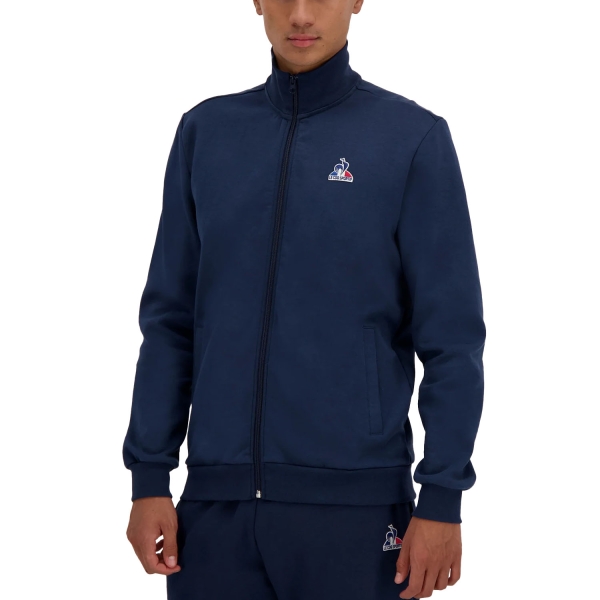 Men's Tennis Shirts and Hoodies Le Coq Sportif Essentiels Logo Sweatshirt  Dress Blues 2510025