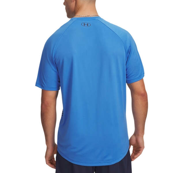 Under Armour Tech Fade Maglietta - Blue Atlantis/White