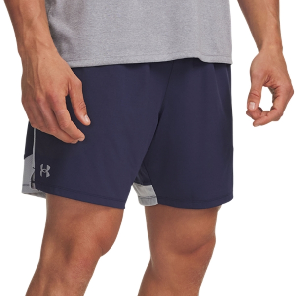 Pantalones Cortos Tenis Hombre Under Armour Tech Vent 2 in 1 7in Shorts  Midnight Navy/Mod Gray 60059170410